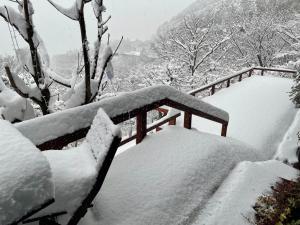 gran terrace Le Lien Hakone v zimě