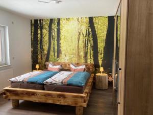 Postel nebo postele na pokoji v ubytování Ferienwohnung-Kroeger-I