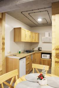 Kuchnia lub aneks kuchenny w obiekcie Apartamenty Pod Niedźwiedziem I