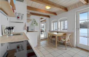 Kuchyň nebo kuchyňský kout v ubytování 1 Bedroom Beautiful Apartment In Nexø