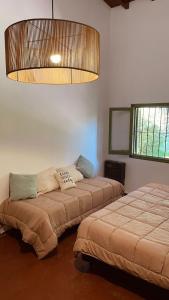 Una cama o camas en una habitación de Hermosa y amplia casa en la mejor ubicacion de Chacras, con piscina y jardin