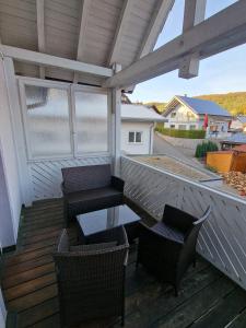 Balkón nebo terasa v ubytování Monteurswohnung Schwarzwald