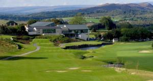 an aerial view of a golf course at The Courtyard, Castle Dargan in Ballygawley