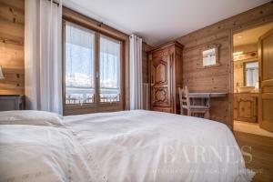 Postel nebo postele na pokoji v ubytování Apartments in Chalet Nessa