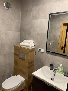 Kúpeľňa v ubytovaní Apartament Piaskowy Perłowa Przystań Kołobrzeg
