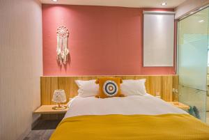 Postel nebo postele na pokoji v ubytování Ashare Hotel