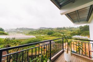 Balkón nebo terasa v ubytování GREENECO DA LAT HOTEL - Khách sạn Green Eco Đà Lạt