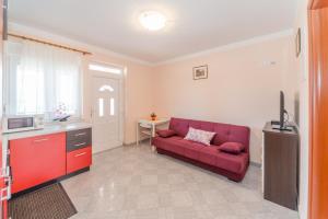 Kuchyň nebo kuchyňský kout v ubytování Apartments Hudic
