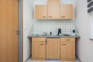 Kuchyň nebo kuchyňský kout v ubytování Apartments Bojana