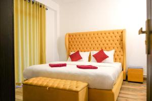 Кровать или кровати в номере Vista Apartment Mariners Blue