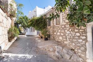 an alley in an old stone building at 18th Century Renovated Central Stone House, Terrace, Free Fast Wi-Fi in Bodrum City