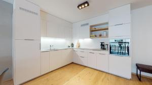 Kuchyň nebo kuchyňský kout v ubytování Sublime modern family apartment of 2 bedrooms