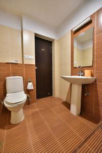 a bathroom with a toilet and a sink at Tekareesinn in Lucknow