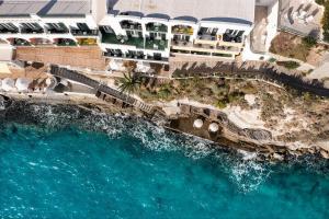 an aerial view of the water at a resort at Miramare Sea Resort & Spa in Ischia
