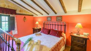 Posteľ alebo postele v izbe v ubytovaní Combinación Cortijo y Mirador Casablanca Priego de Córdoba by Ruralidays