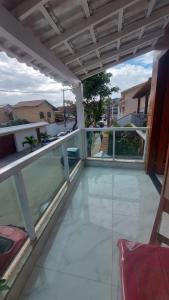 a view from the balcony of a house at Loft Belas Praias in Arraial do Cabo