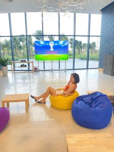 Posezení v ubytování Sea Moon Cam Ranh Beach House