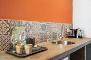 Kjøkken eller kjøkkenkrok på BOHO Bohemian Boutique Hotel