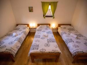 Zimmer mit 2 Betten in einem Zimmer in der Unterkunft Holiday Home Ico in Tounj