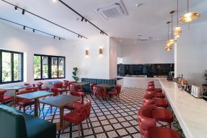 Posezení v ubytování Naillac Elite Suites