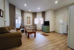 TV a/nebo společenská místnost v ubytování APARTAMENTOS SANLUCAR CASA C