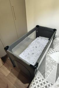Posteľ alebo postele v izbe v ubytovaní Apartament Olecko Centrum