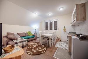 Kuchyň nebo kuchyňský kout v ubytování Botanical Apartment