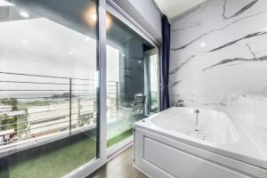 Koupelna v ubytování Gladsheim Hotel