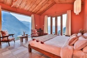 Nespecifikovaný výhled na hory nebo výhled na hory při pohledu z bed and breakfast