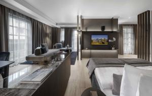 Sjónvarps- og/eða afþreyingartæki á Hotel Weisses Roessl