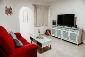 A television and/or entertainment centre at Casa Las Costas, Las Maretas