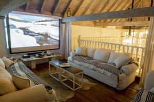 Posezení v ubytování Leones de Alba Hotel Boutique