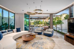 Uma área de estar em Bayou Villas Antalya - Ultra All Inclusive