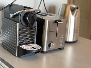 a toaster sitting on top of a counter at Varna apartment in Varna City