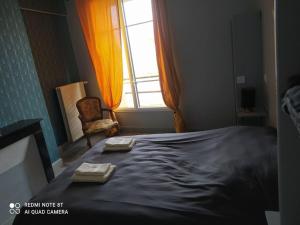 Posteľ alebo postele v izbe v ubytovaní Le gîte de l'écluse