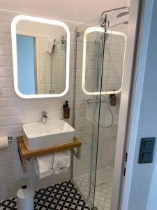 Koupelna v ubytování Boutique Hotel Kolbeck
