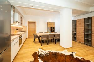 Kuchyň nebo kuchyňský kout v ubytování Kuckuck Hinterthal - Appartements