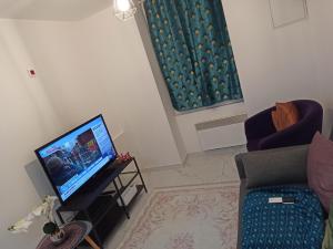 TV a/nebo společenská místnost v ubytování La tranquillité