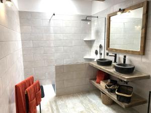 A bathroom at Ikigai