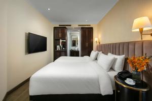TV a/nebo společenská místnost v ubytování San Palace Hotel & Spa