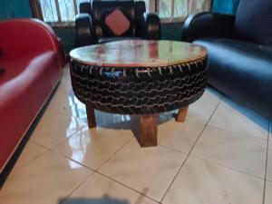 Uma área de estar em Casa Minha Backpackers Hostel