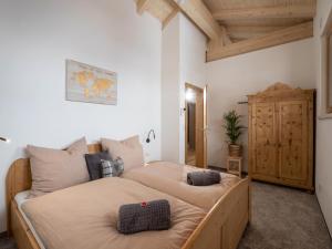 Posteľ alebo postele v izbe v ubytovaní Appartement Waldruhe