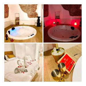 Ein Badezimmer in der Unterkunft Calle Amparo 86 Lujoso Dúplex con Jacuzzi en Lavapies especial parejas