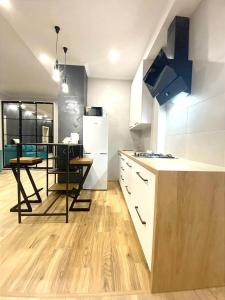 Kuchyňa alebo kuchynka v ubytovaní Stylish apartment in the historic center