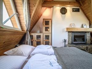 Posteľ alebo postele v izbe v ubytovaní VistZakopane - Polarny Apartment