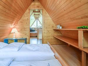 Posteľ alebo postele v izbe v ubytovaní VistZakopane - Polarny Apartment