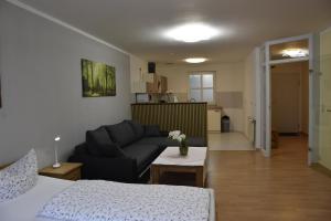 Kuchyň nebo kuchyňský kout v ubytování Hotel Garni Am Klostermarkt