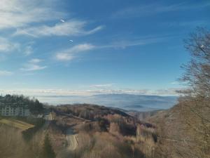 een uitzicht vanaf de top van een berg met een weg bij BELVEDERE A9 ( N LUX MILMARI RESORT) in Kopaonik