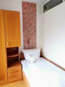 Postel nebo postele na pokoji v ubytování Haus Hubertus