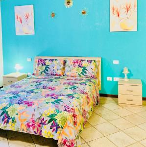 A bed or beds in a room at Central Apartment Private Parking Terrace & AC